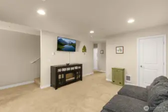 Enjoy the ease of having the washer and dryer on the same level as the bedrooms and bath—perfect for streamlining everyday living.