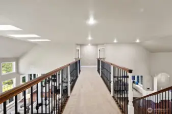 Gorgeous walkway that leads to two more bedrooms.