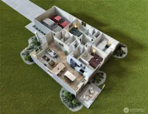 Floor Plan of home is reversed from photo