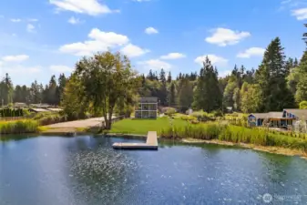 Enjoy swimming, fishing, boating, & more from your private dock.