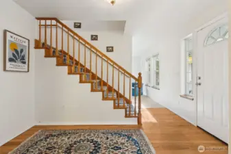 Follow the stairway to the 4 bedroom/2 bath upper level. The entry, with locking door, to the lower level is to the left of photos.