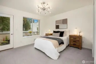 Bedroom #2 with Outdoor Deck