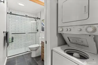 Washer and dryer in unit!