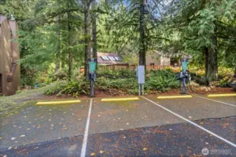 EV charging is available onsite at Snowater!