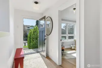 South-facing entry with main floor office near entry (or 5th bdrm)