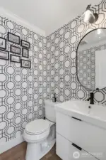 Convenient half-bath on main