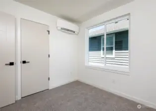 2nd Level Bedroom w/ A/C.