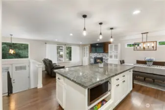 Recently remodeled kitchen creates a beautiful great room!