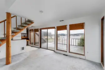 Casita Living room with loads of view windows