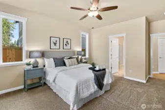 Home is under construction. Photos are of a previously built home from the same community with similar finishes that are staged. Builder reserves the right to change features, plans, prices & specifications without notice. Features vary by plan. Buyer to verify square footage.