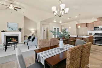 Home is under construction. Photos are of a previously built home from the same community with similar finishes that are staged. Builder reserves the right to change features, plans, prices & specifications without notice. Features vary by plan. Buyer to verify square footage.