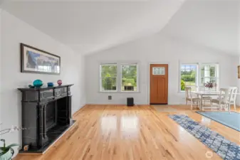 View to entrance of home