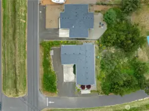 Aerial view of top of home