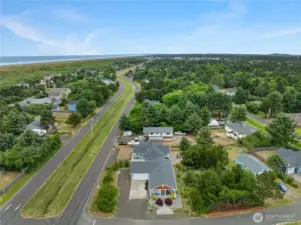Right off Ocean Shores Blvd and close to town amenities
