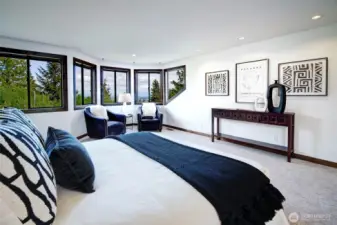Spacious Primary Suite with a full size walk in closet