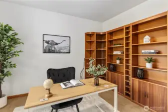 Natural light fills office on the main floor