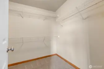 Large walk in closet