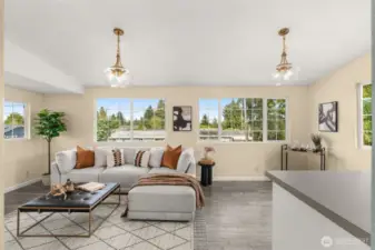 Family room on the main level