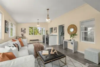 Family room on the main level