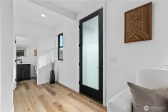 Luxury vinyl plank flooring