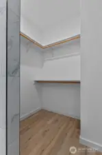 Primary walk-in closet