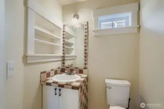 Main floor half bath