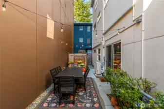 Step outside to your private patio — a peaceful spot for morning coffee or evening relaxation