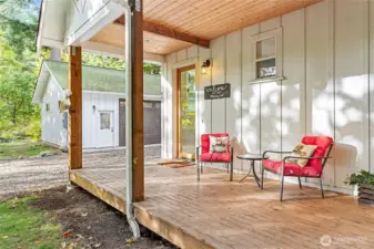 Lots of room to relax on the wrap-around deck.