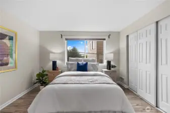 Primary suite with lots of closet space!