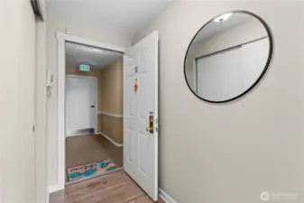 Big, wide entryway also has huge, deep closet space!