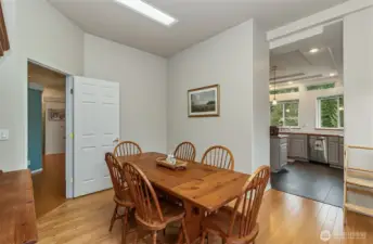 Access to the kitchen area