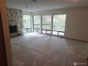 the view out these windows hits you when you walk into your house