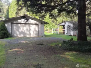 Garage and barn from 2nd driveway
