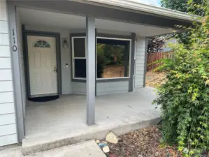 Covered front patio