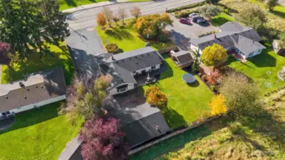 Aerial view of this move-in ready rambler with endless perks!