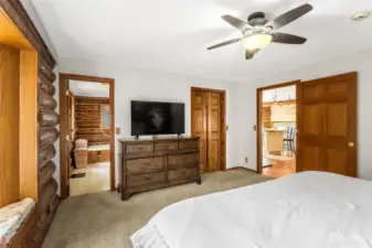 Located just off the main living area is the primary suite with 5 piece attached bathroom & walk-in closet.