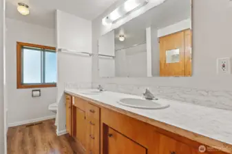 1 of 2 Bathrooms in Farmhouse