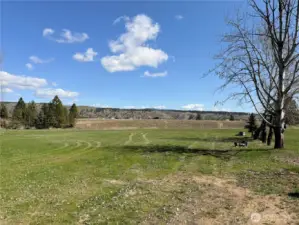 View of property looking east.