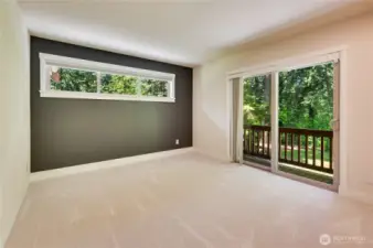 A sweet deck off of one of the 4 upstairs bedrooms.