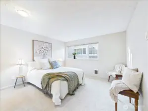 The oversized primary bedroom allow you to make this a retreat where you can let the stress of the day melt away. Room for a sitting area should you so desire.