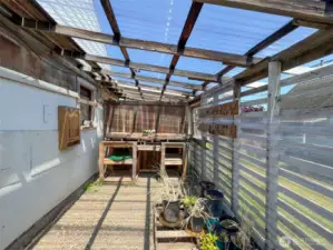 Garden Shed Off the Garage
