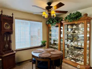 Enjoy many meals entertaining in the dining room