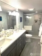 Gorgeous Ensuite Primary Bath with Double Sinks