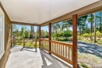 Large front deck