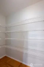 Large walk in pantry