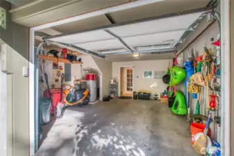 Plenty of storage here in the garage!