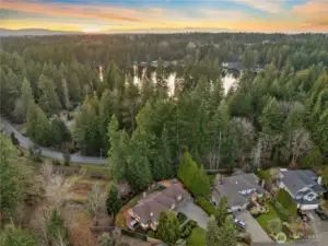 Back gate on your property with trail access and a short 3 minutes walk to Beaver Lake