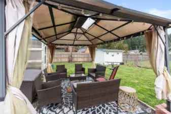 Back patio furniture conveys
