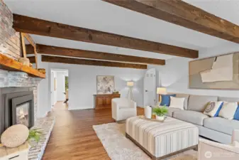 Another look to the kitchen shows just how generous this space is