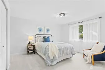 Bedroom 4 is generous in its space as well.  Room for all the furniture!